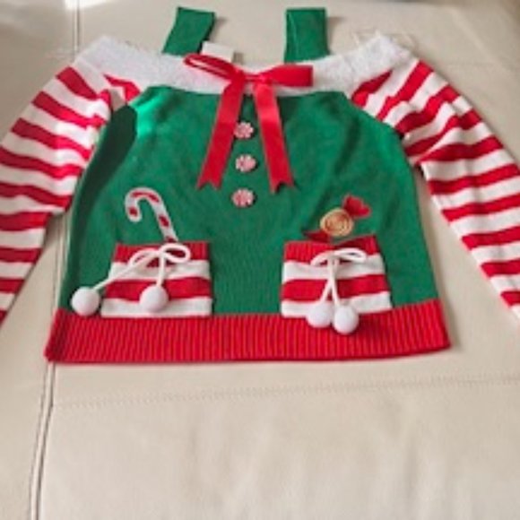 Red Elf Christmas Sweater (NWT) - Picture 4 of 6